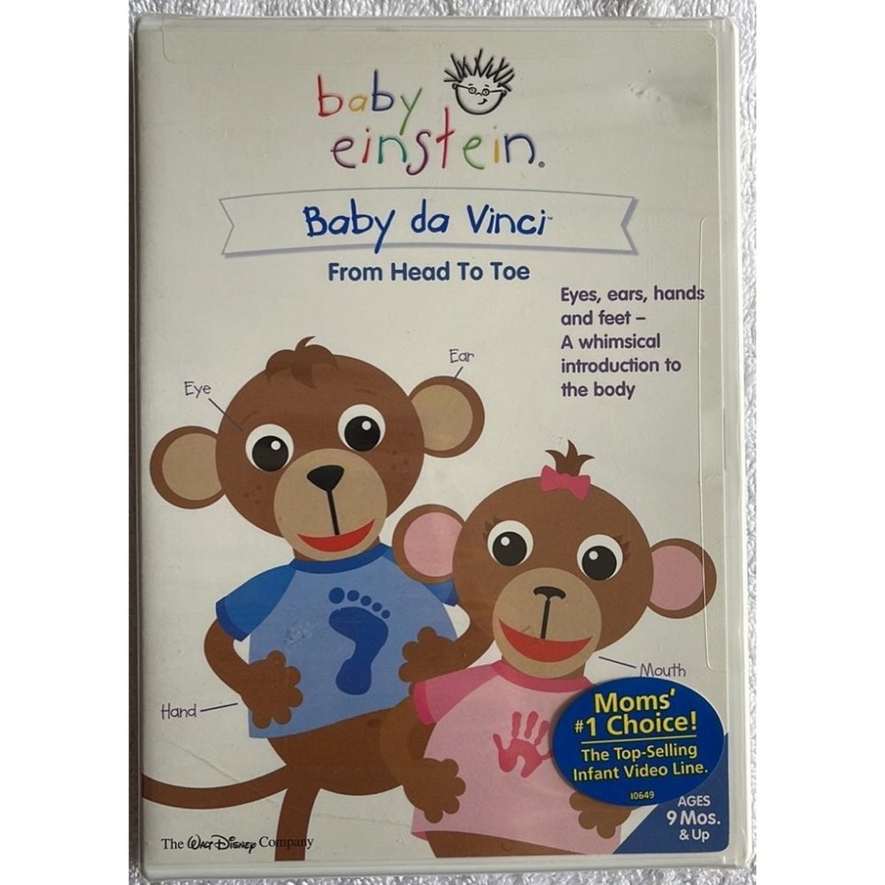 Baby Einstein: Baby da Vinci From Head To Toe Walt Disney DVD (NEW)